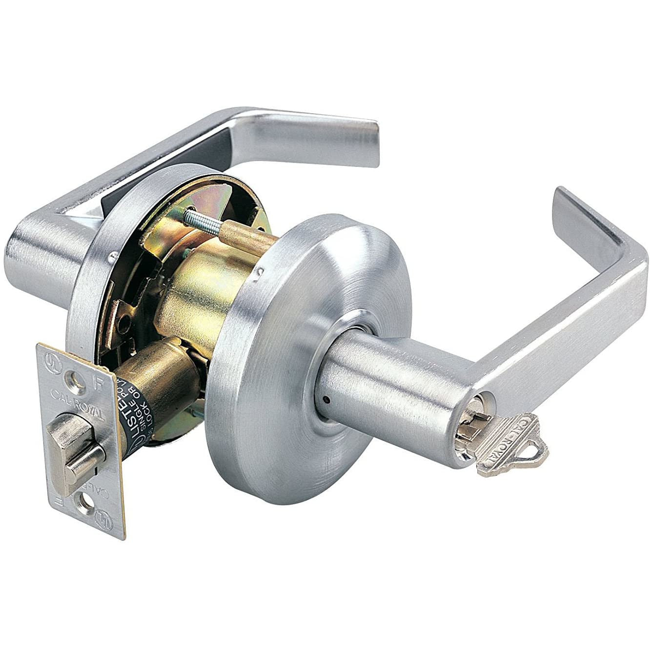 Commercial Storeroom Lever Lock (Satin Chorome)