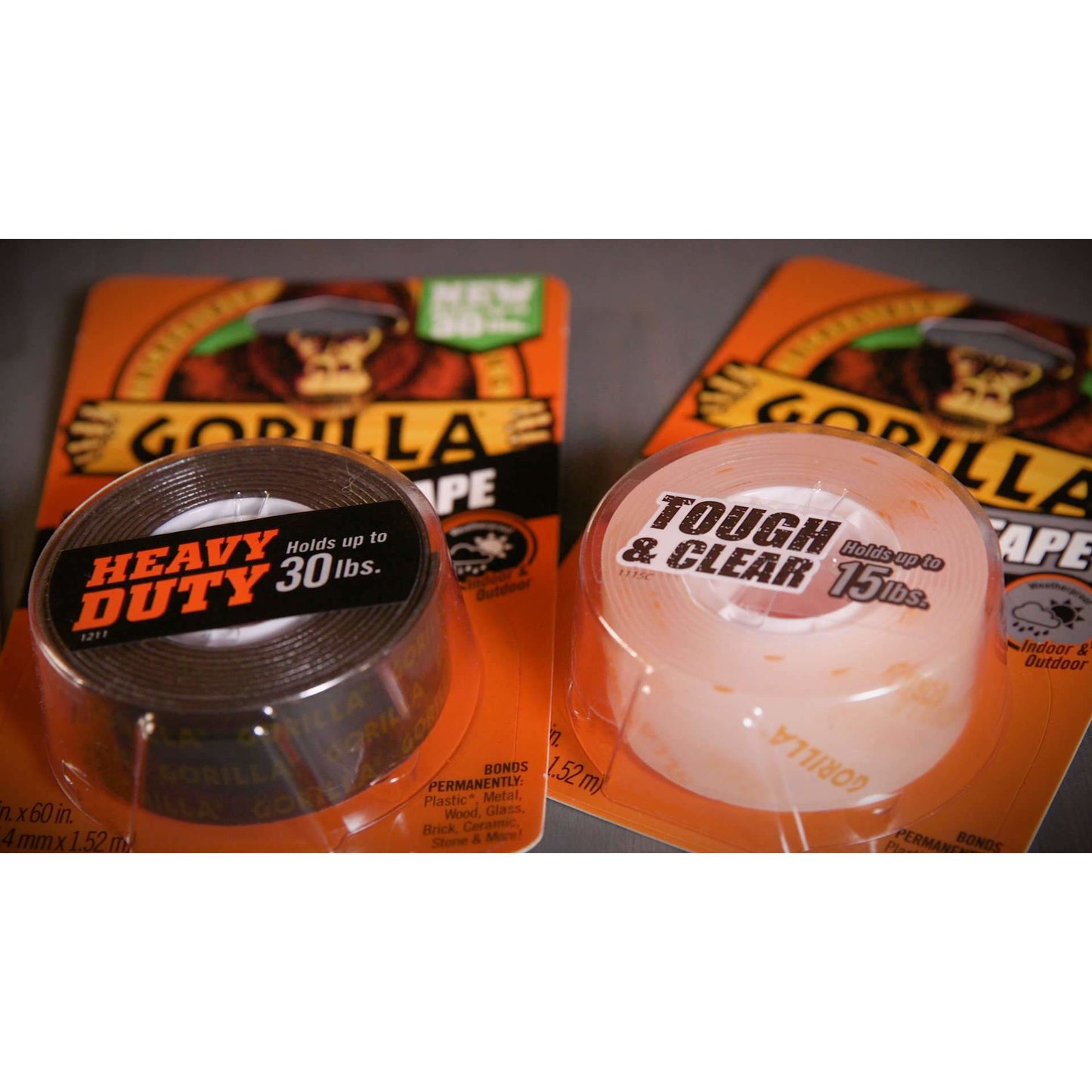 Gorilla Tough & Clear Mounting Tape 1" x 60"