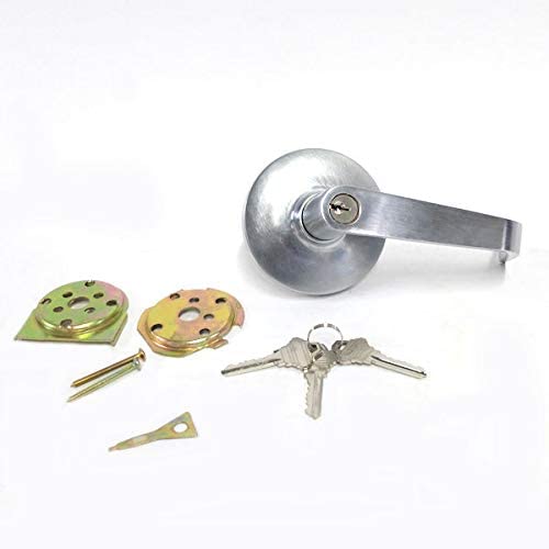 C-Keyway Lever Lock (Satin Chrome)