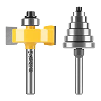 Multi Rabbet Router Bit Set 1/4 in