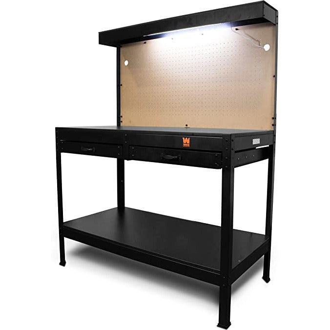 Workbench with Outlets and Light 24x48 in