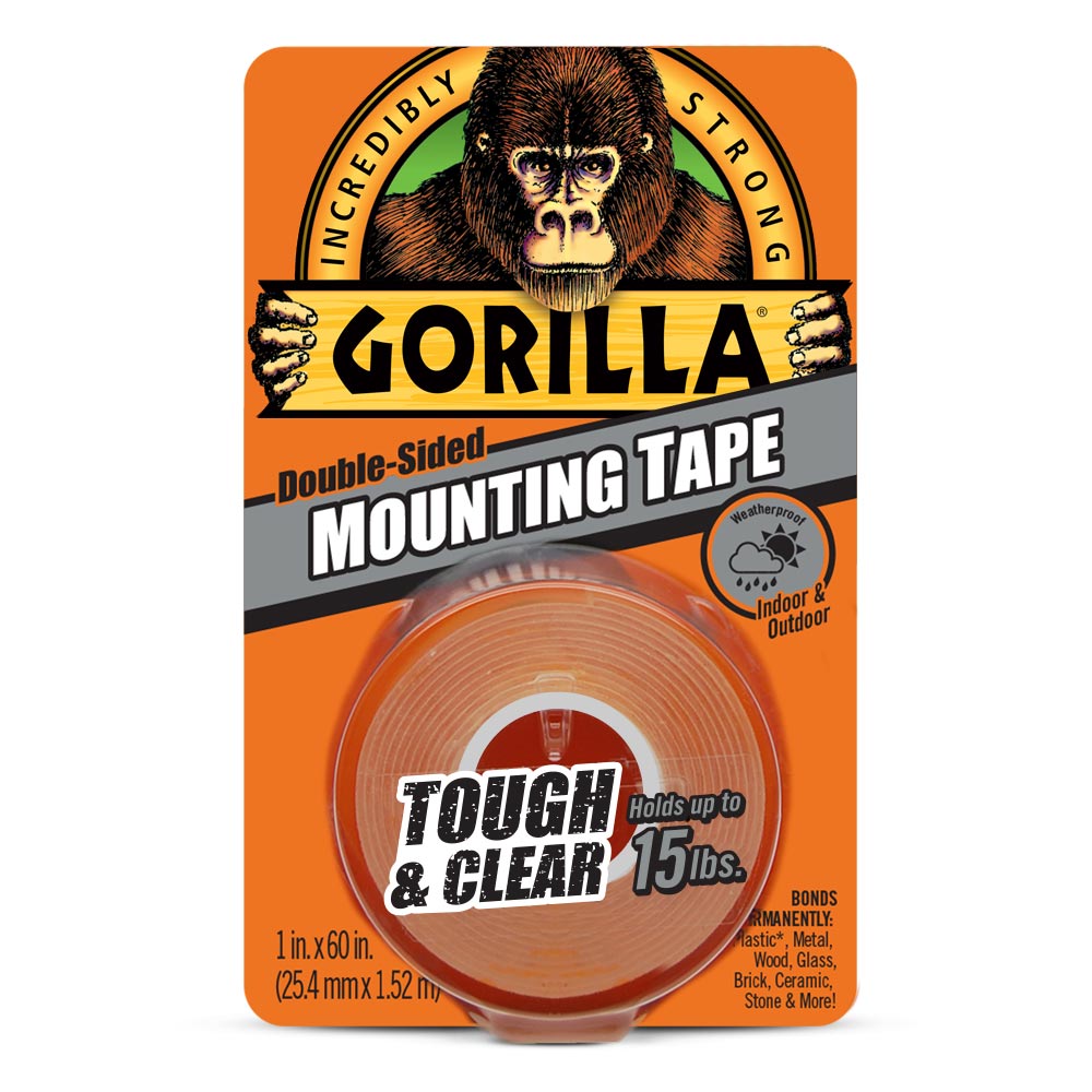 Gorilla Tough & Clear Mounting Tape 1" x 60"