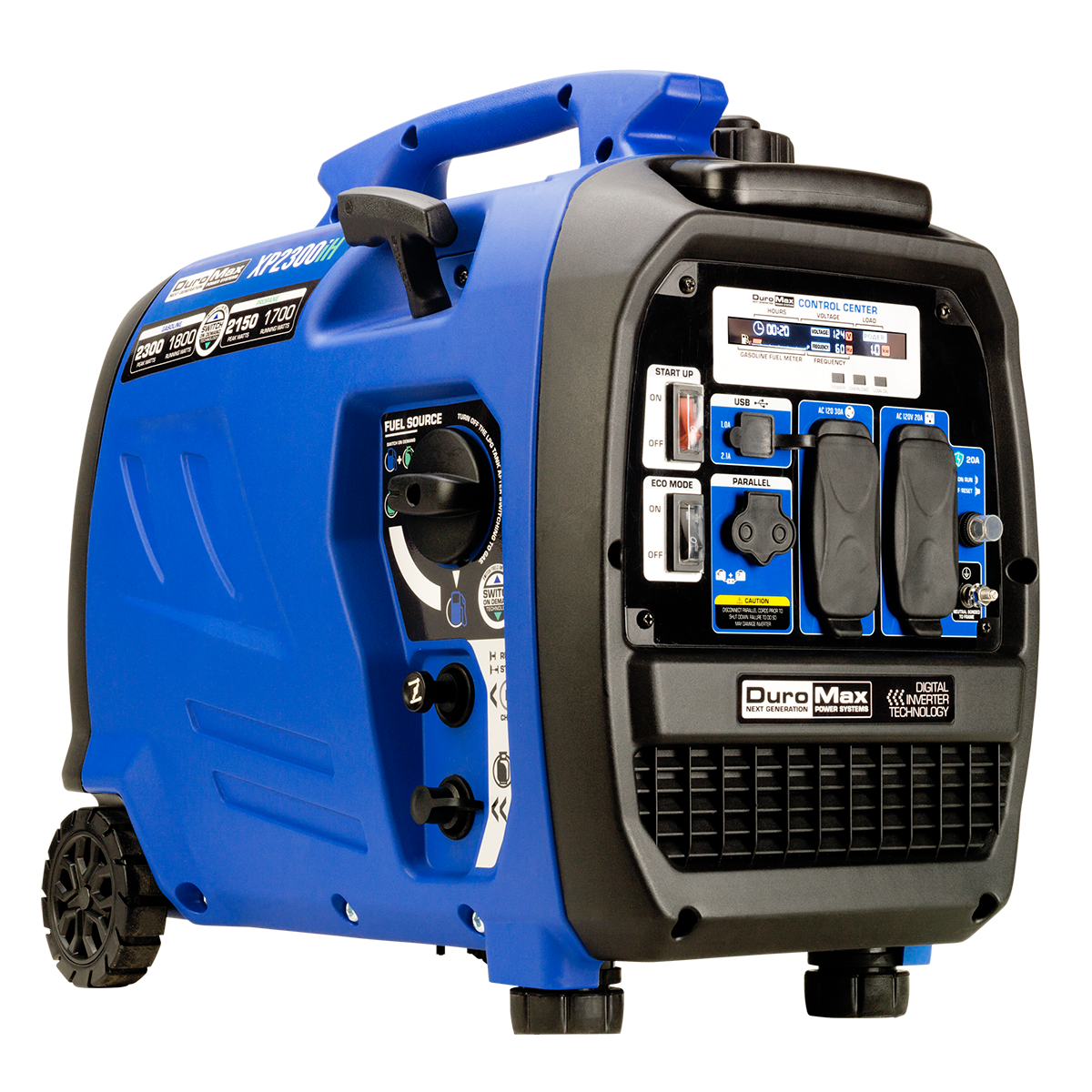 DuroMax 2300-Watt Dual Fuel Digital Inverter Hybrid Portable Generator