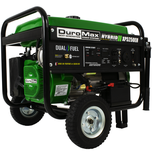 DuroMax 5,250-Watt Electric Start Dual Fuel Hybrid Portable Generator